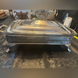 Vintage Silver Chafing Dish - Complete set